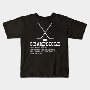 Hockey Grandpa  Grampsicle Definiion Funny Kids T-Shirt